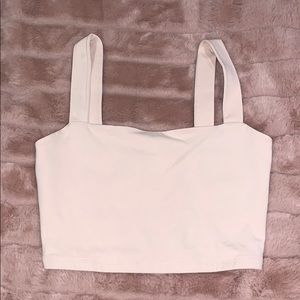 light pink crop tank top